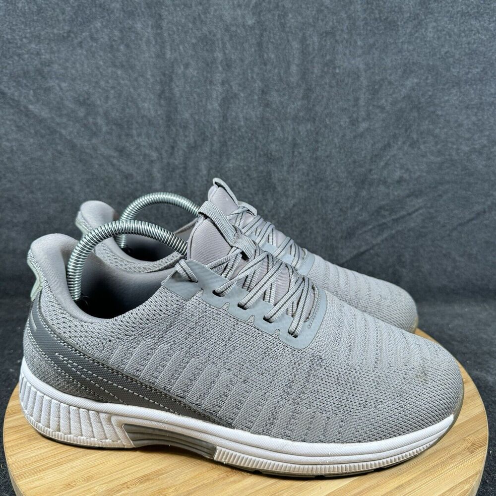 S‎ Orthofeet Men's Yari Hands Free Gray Knit Shoes Sneakers Size 7.5 2E